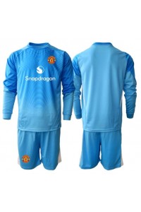 Manchester United Maalivahti Jalkapallovaatteet Lasten Kotipeliasu 2025-26 Pitkähihainen (+ Lyhyet housut)